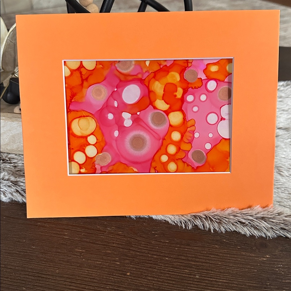 Handcrafted one-of-a-kind original wall Decor alcohol ink abstract painting